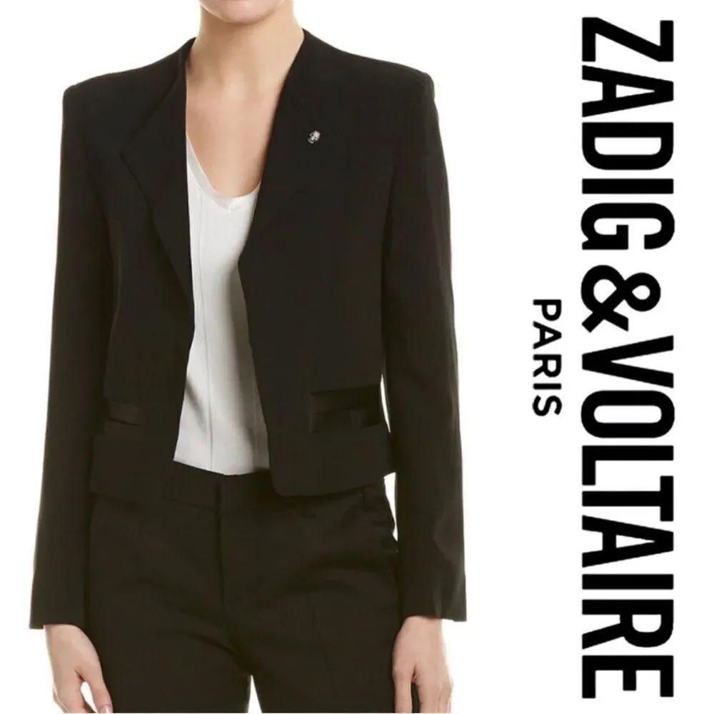ZADIG & VOLTAIRE Vola Spi Tux Crop Jacket-FF2